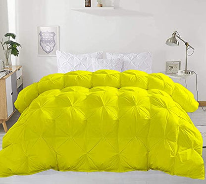 Opulence Bedding 3 Piece Light Blue Pinch Pleated Set (Comforter + 2 Pillow Cases) California King
